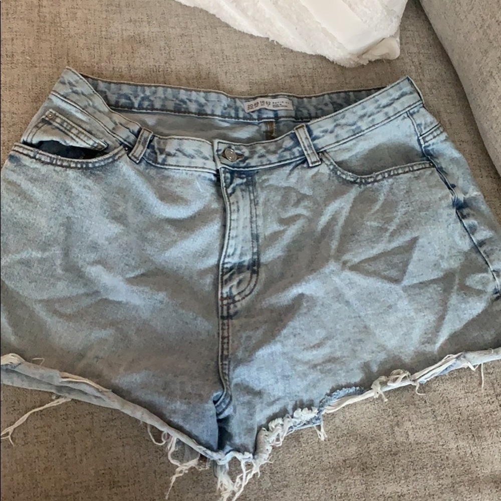 Light Blue Denim Shorts